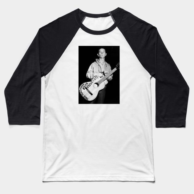 woody guthrie - this machine kills fascists Baseball T-Shirt by MoSt90